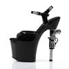 Pleaser - REVOLVER709 Sandale à bride à la cheville, Pole dance chaussures - Chaussures de pole dance - Noir Product image